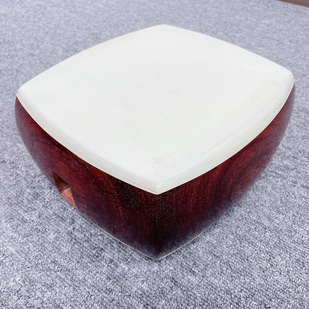 三味線 中棹 1本溝 紅木 丸打胴 犬皮 天然糸巻き 東さわり 和楽器