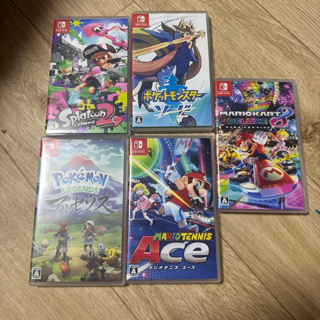 Switchソフトセット売り（スプラ・ポケモン・マリオテニス・マリオカート）