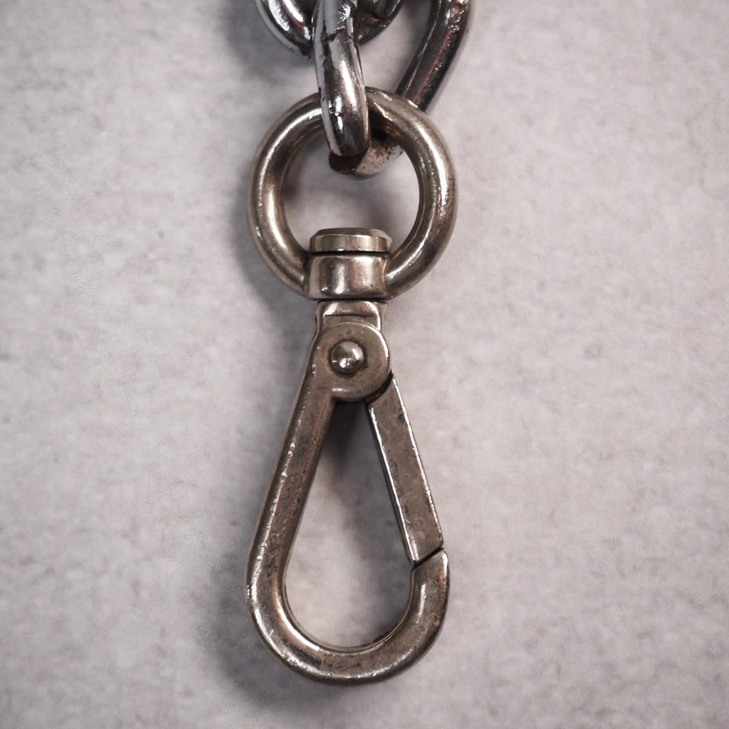 HTC フラワースタッズ ウォレットチェーン 茶芯 ヴィンテージ レザー 本革