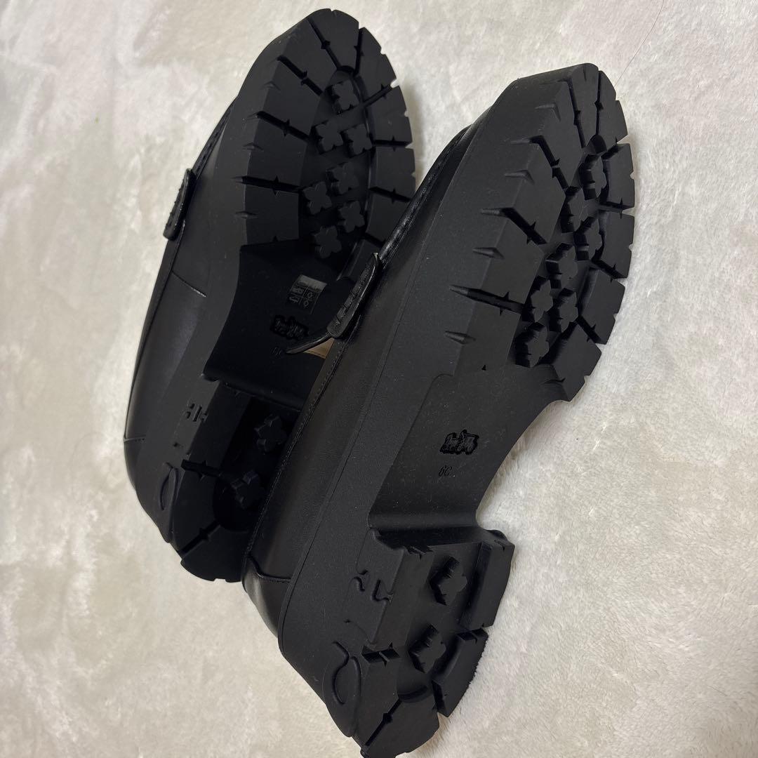 専用COACH ブラック ローファー 厚底