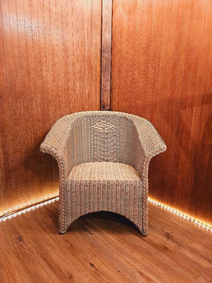 Rattan Auster ナチュラル天然素材 日本製 1Ｐソファ ①