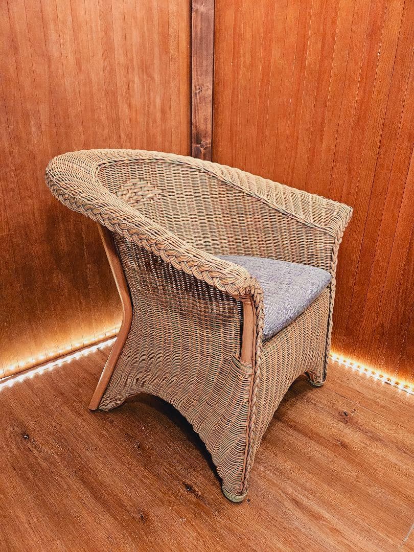 Rattan Auster ナチュラル天然素材 日本製 1Ｐソファ ①