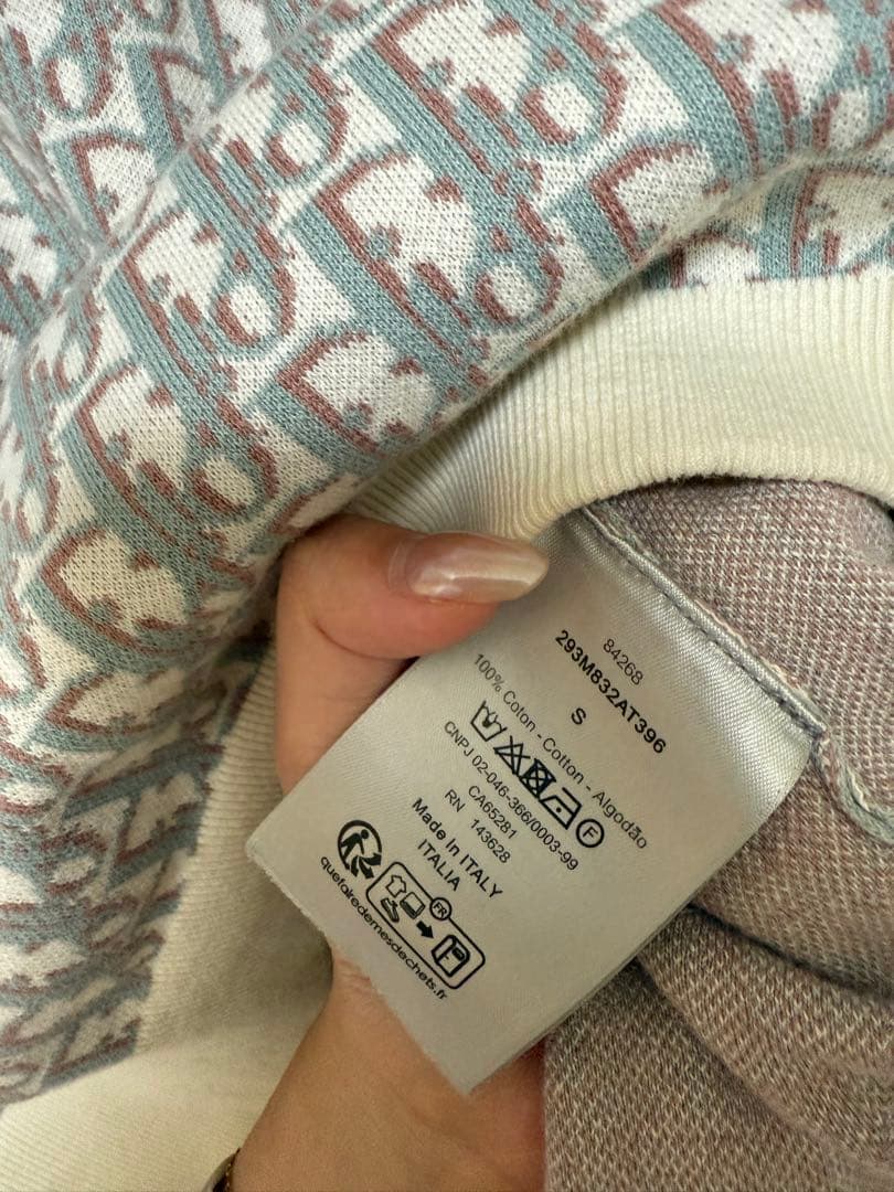 Dior ロゴパターン 半袖ポロシャツ S