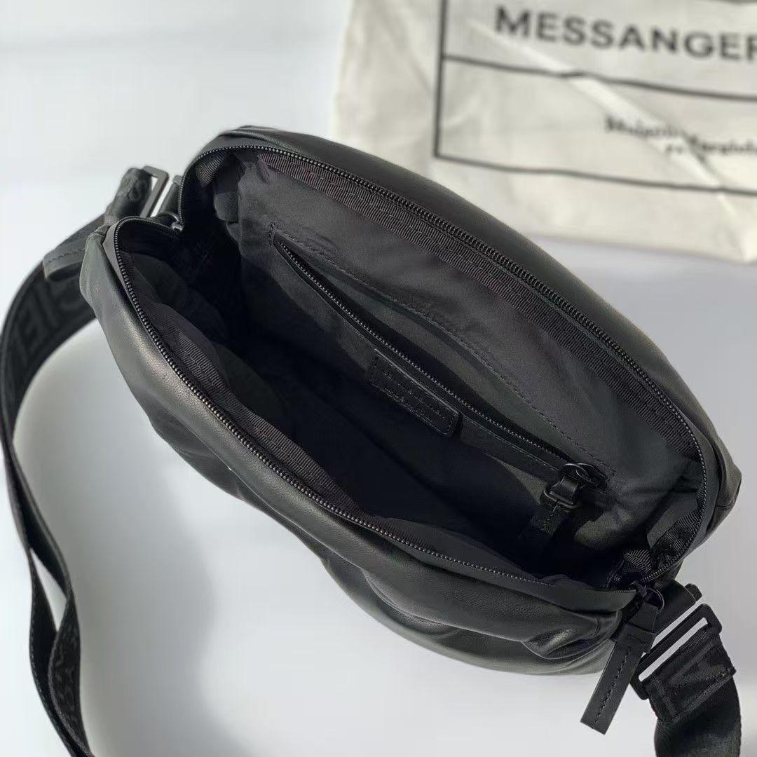 マルジェラ グラムスラム 2way ショルダーバッグ レザー ブラック