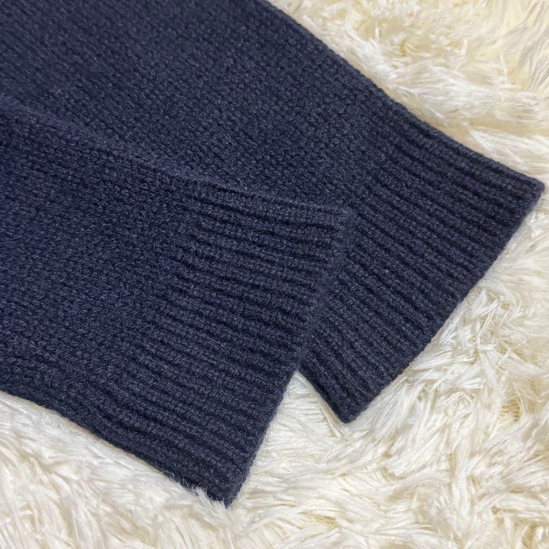 n100 エヌワンハンドレッド　カーディガン 長袖　カシミヤ100 ベルト付き