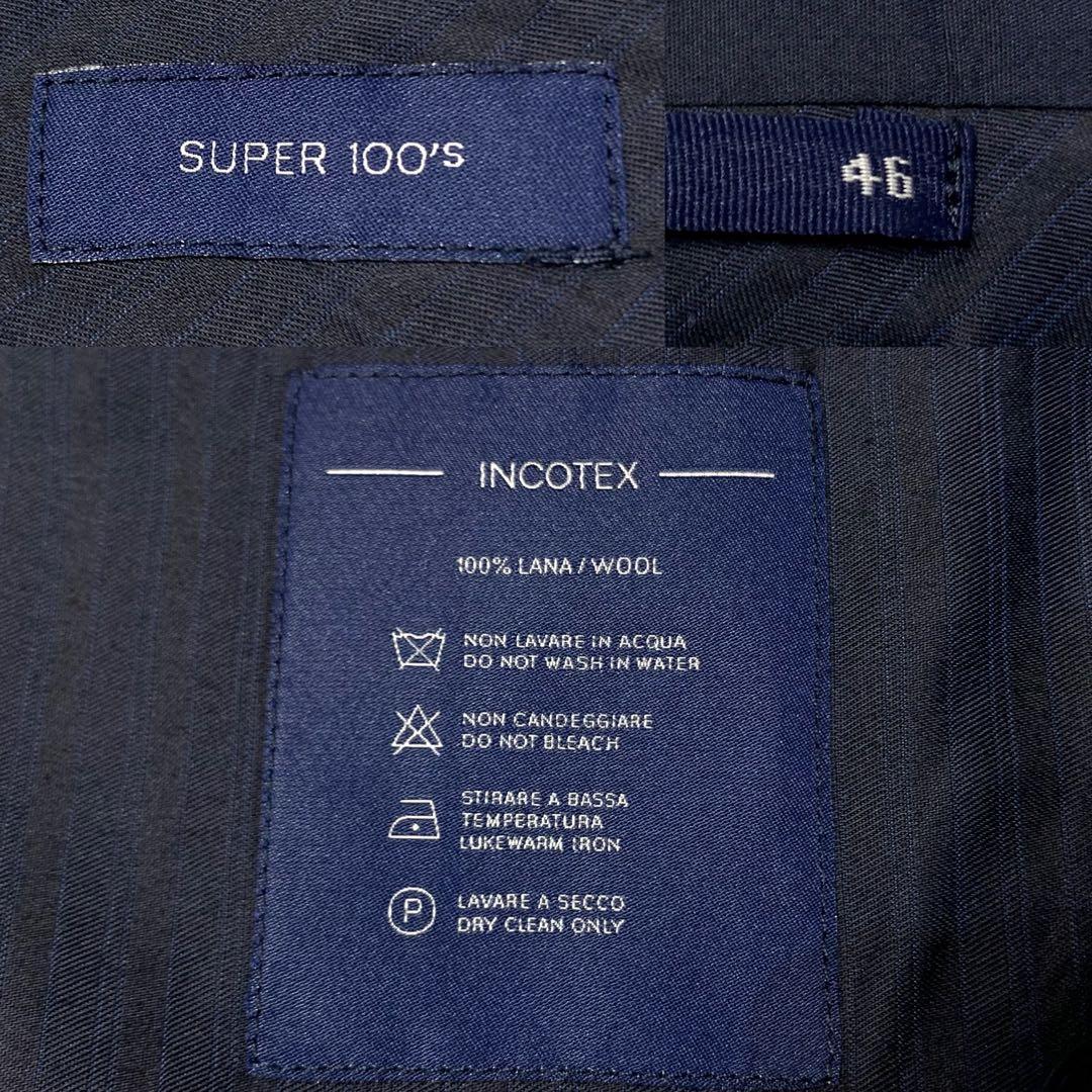 ●極美品 incotex SUPER100s 46 ポルトガル製 100％ウール