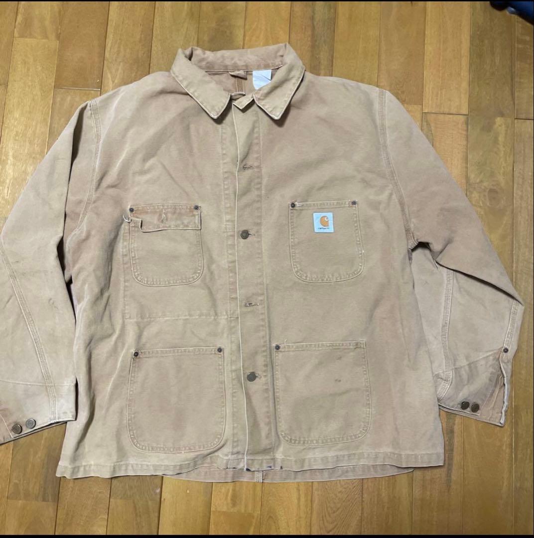 Carhartt USA製 ダックジャケット EST.1889 ボタン ベージュ