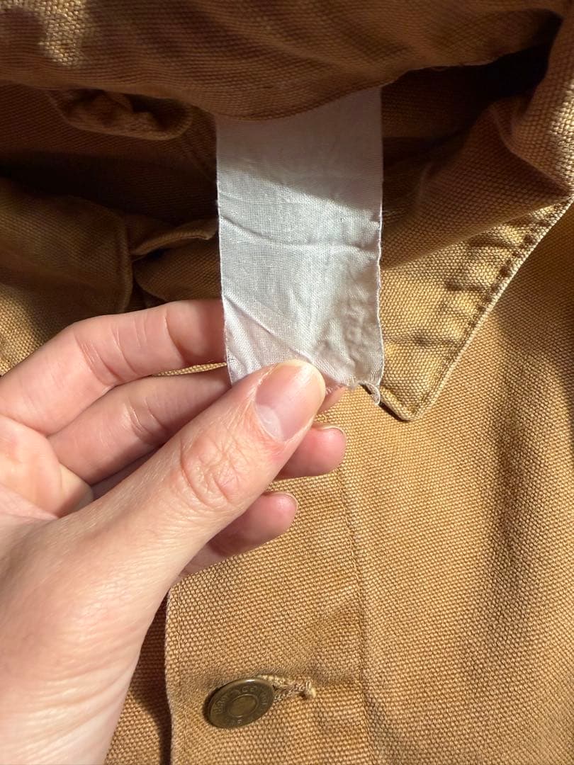 Carhartt USA製 ダックジャケット EST.1889 ボタン ベージュ