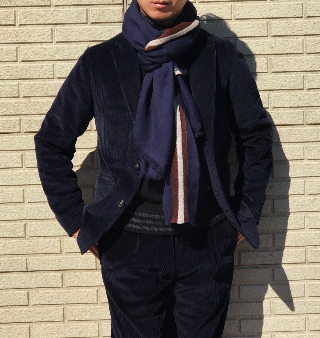 未使用 期間限定お値下げ フランコバッシ ネイビー ブラウン アズーロエマローネ