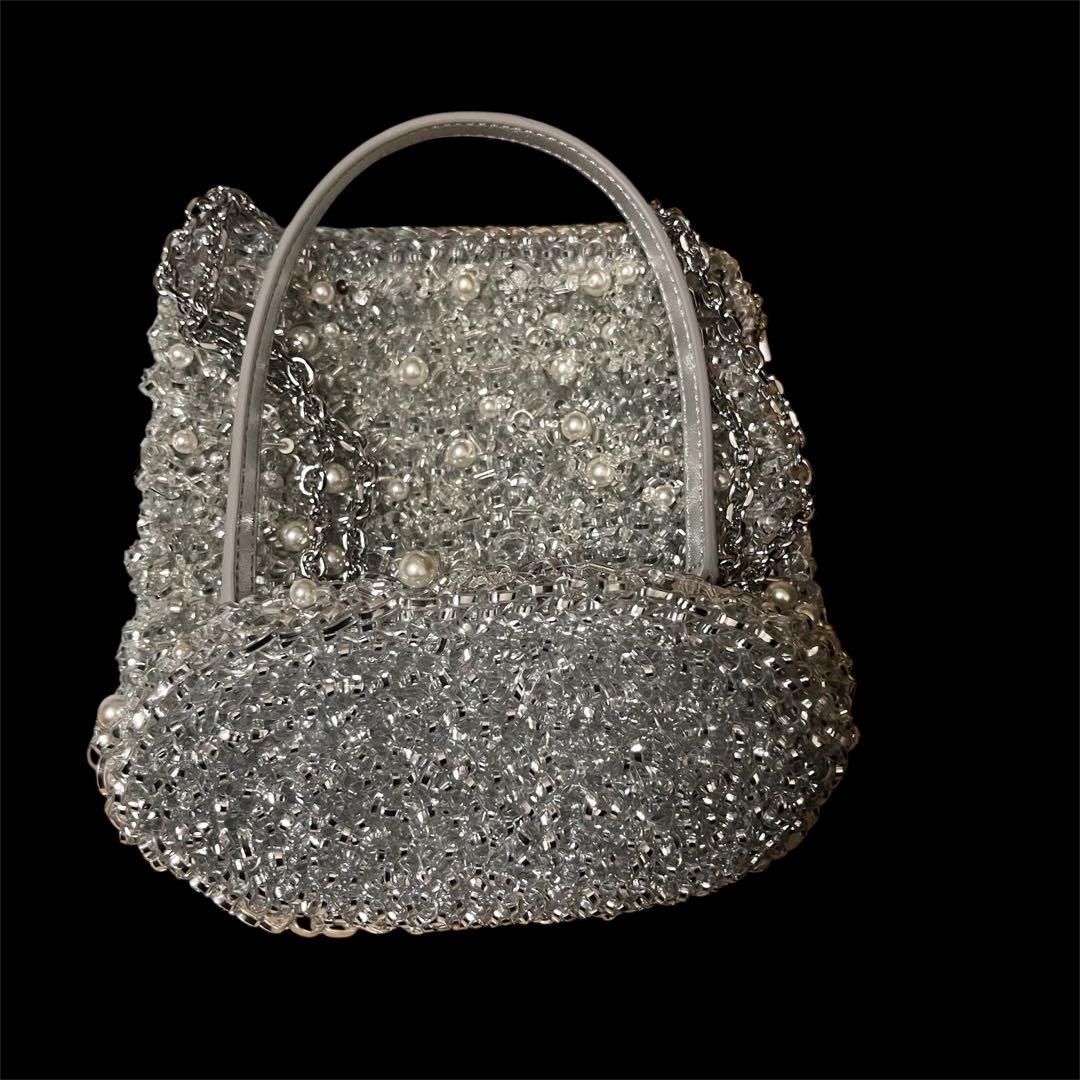 [大人気‼️即日発送❣️]ANTHPRIMA シルバー パーティーバッグ