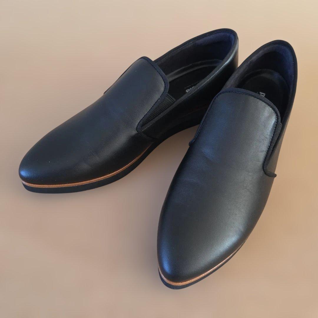 新品未使用 pedala アシックス ローファー ブラック 24cm