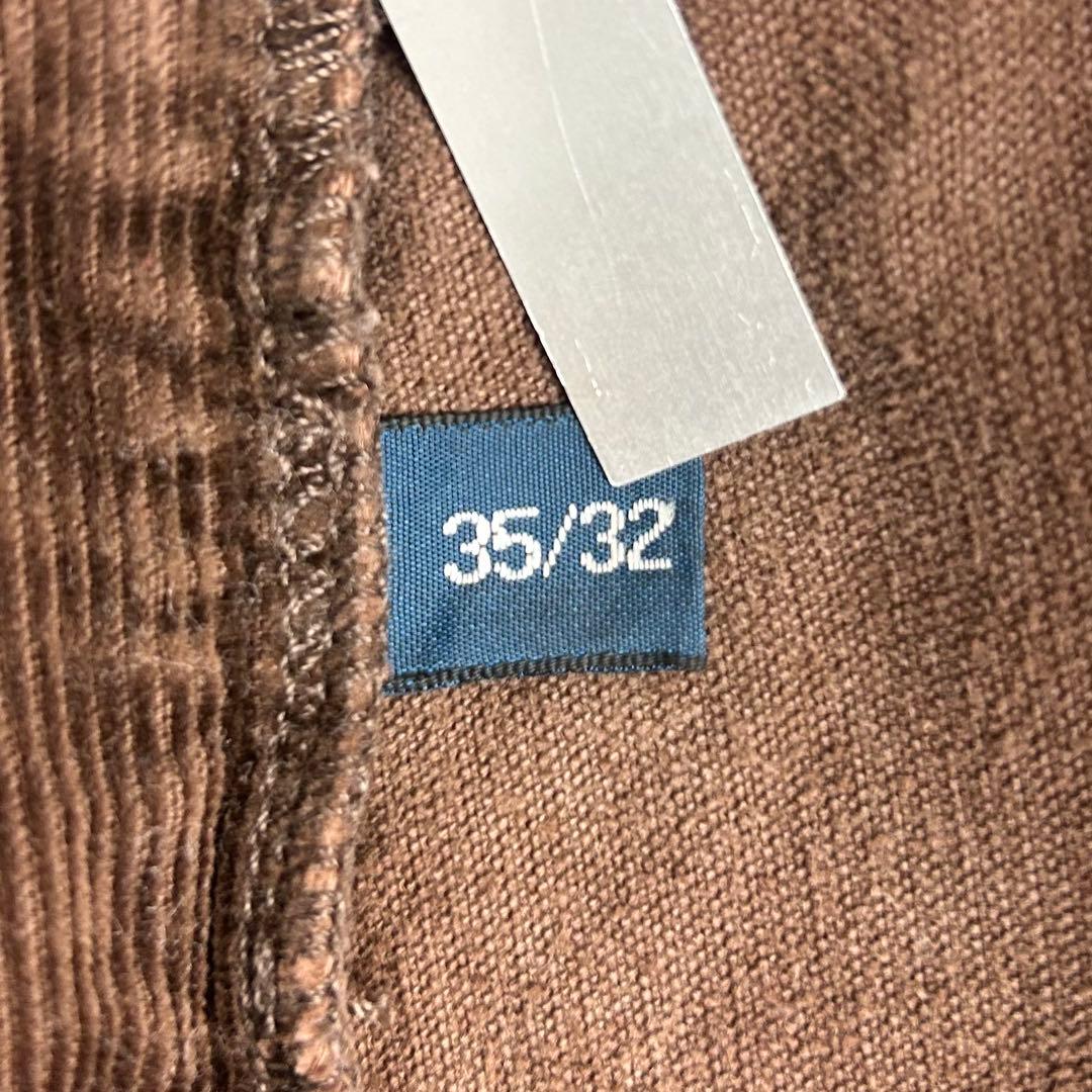 ラルフローレン 革タグ コーデュロイパンツ ブラウン W35 6201