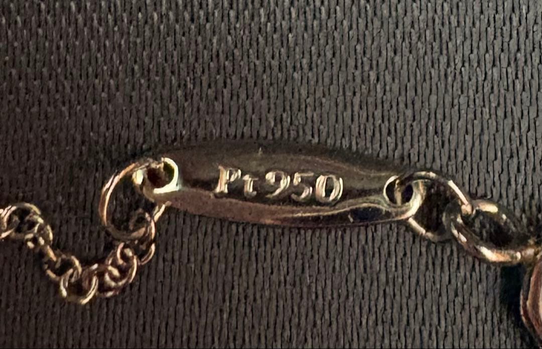 【美品】ティファニー　バイザヤード　ネックレス　プラチナ