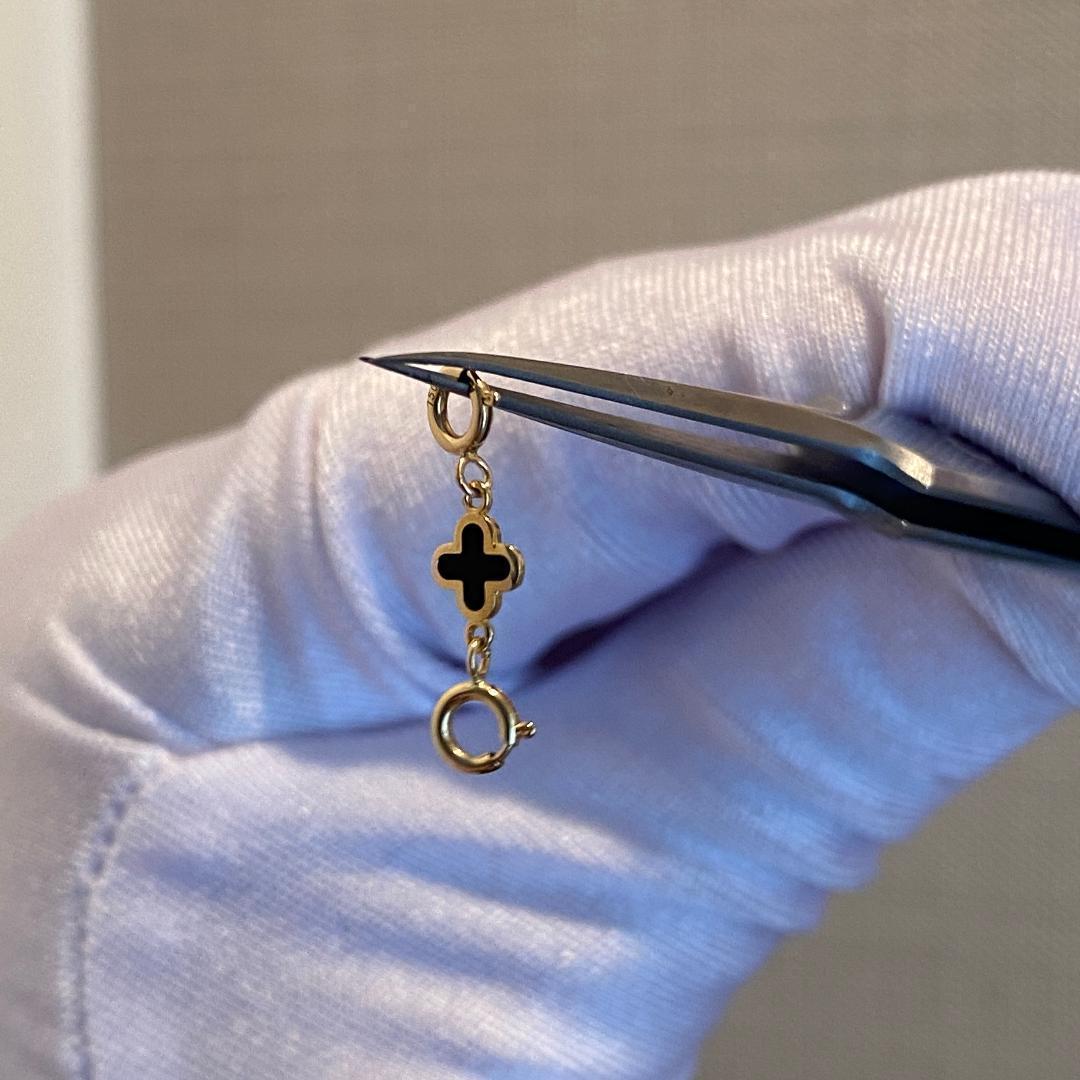 K18YG 引き輪 ヒキワ クローバー 四ツ葉 イエローゴールド 18金 18K