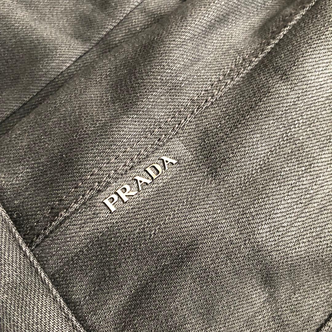 ジャケット・アウター 00s PRADA docking denim jacket black