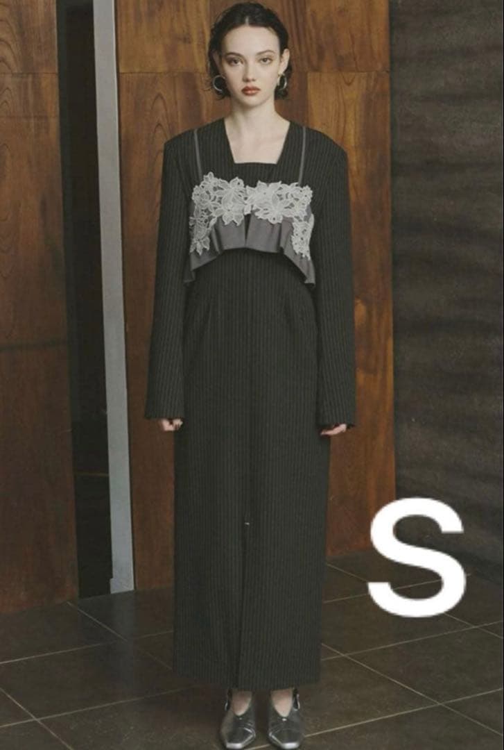 未使用【ANDRESD】 ピンストライプテーラードビスチェドレス オケージョン