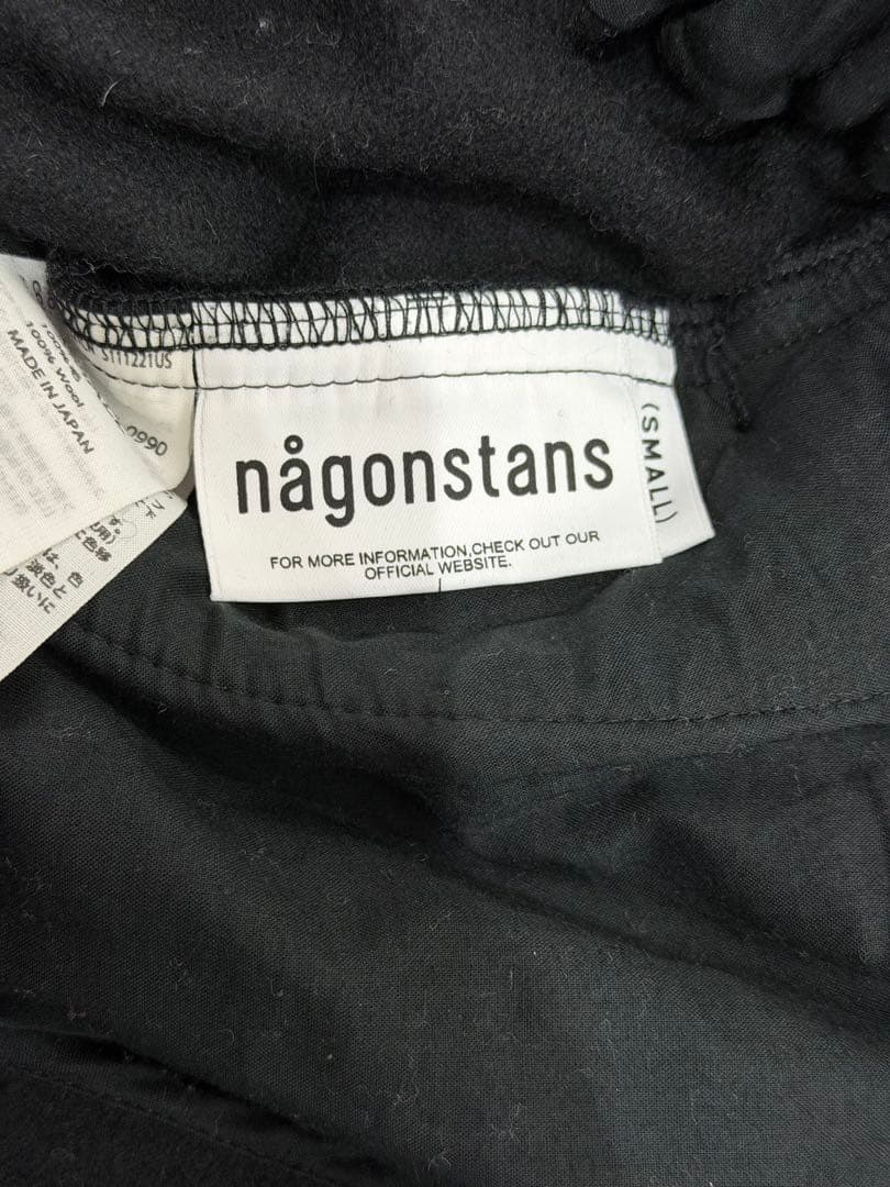 nagonstans ナゴンスタンス　パンツ　ウール　ブラック