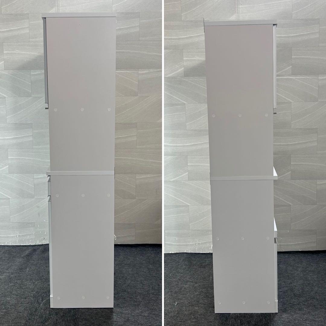 LOWYA 食器棚 幅90cm キッチンボード 高機能 レンジ台 d4468