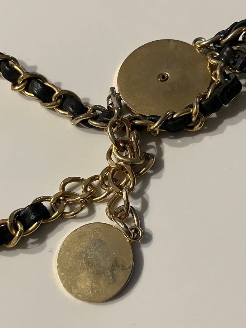 CHANEL シャネル チェーンベルト 3連 モチーフ ヴィンテージ