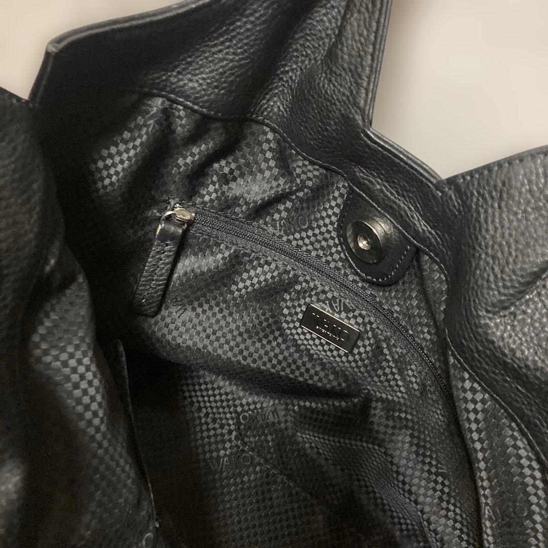 美品■WAKO ワコウ 銀座和光 シボ革 本革ハンドバッグ