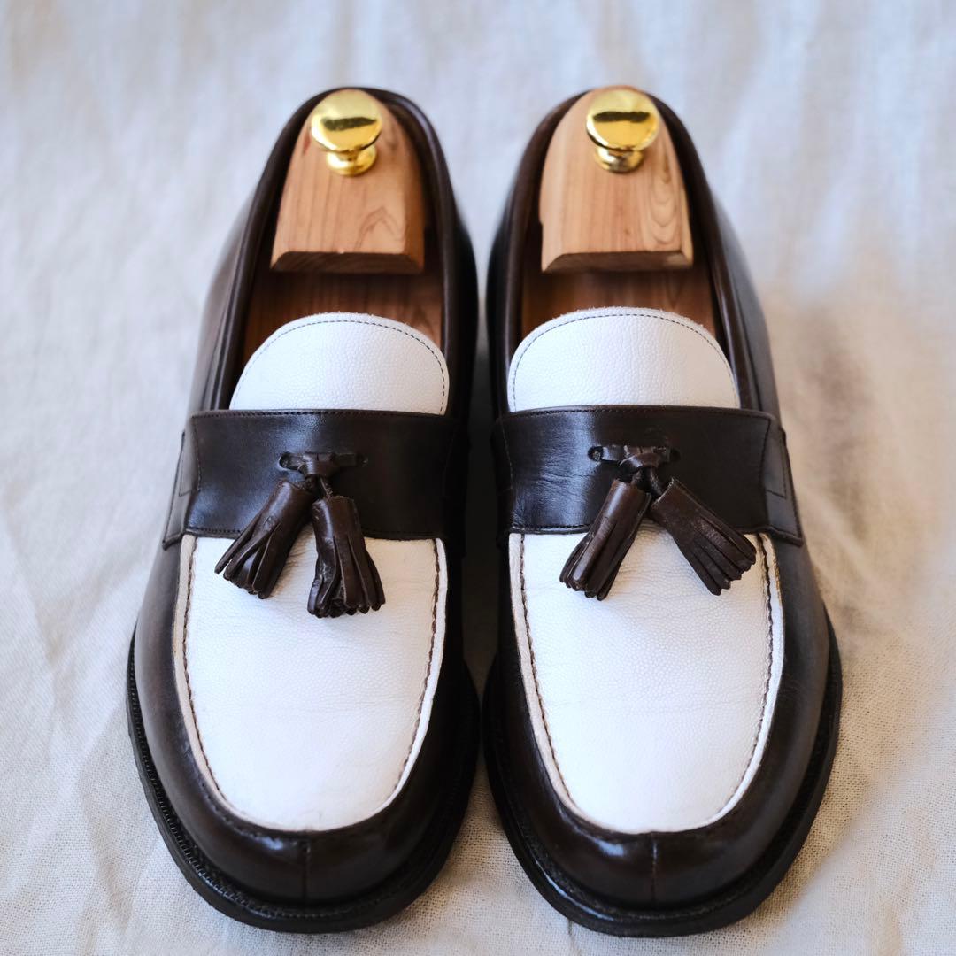 Church’sチャーチ101コンビタッセルローファー茶× 白RADLEY90F