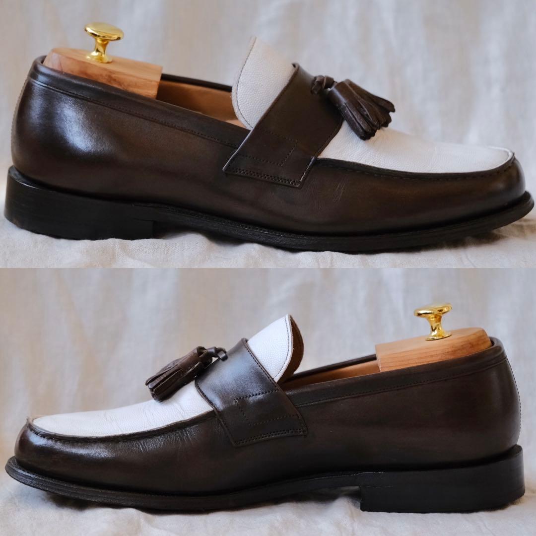 Church’sチャーチ101コンビタッセルローファー茶× 白RADLEY90F