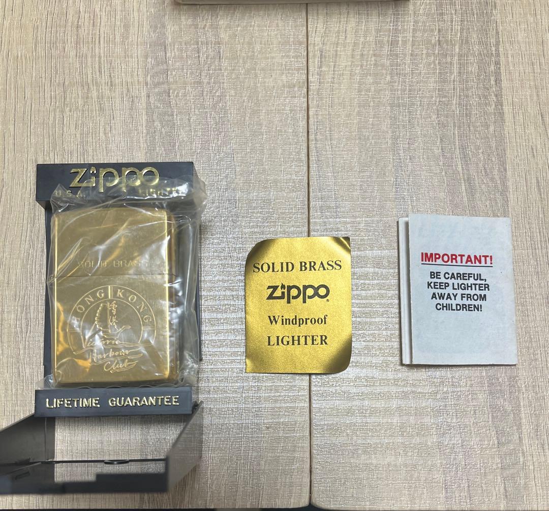 ZIPPO ジッポー オイルライター 香港 SOLID BRASS