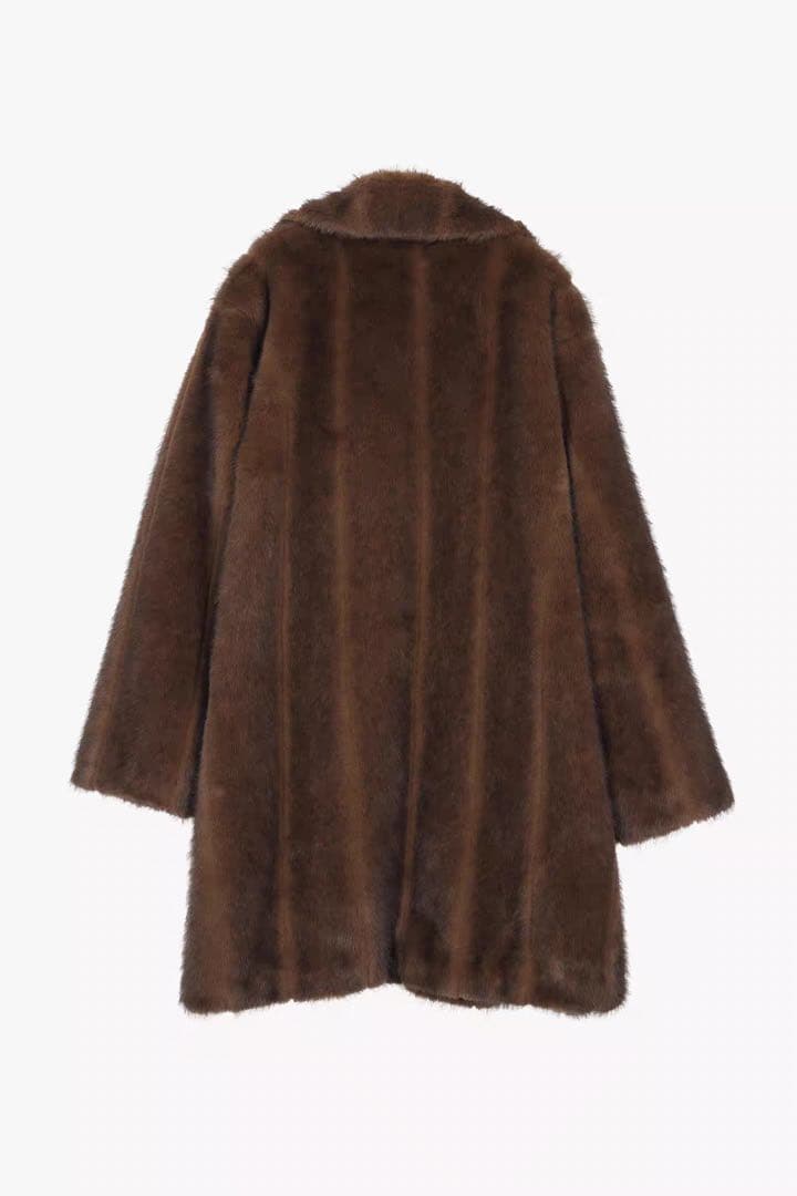 acka classical fur coat ブラウン 2