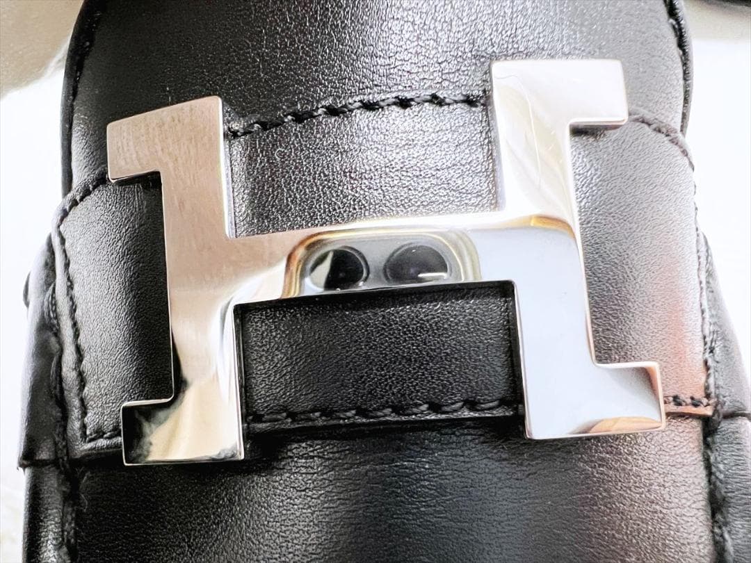 未使用保管 美品 エルメス コンスタンス レザー ローファー 36 23ｃｍ