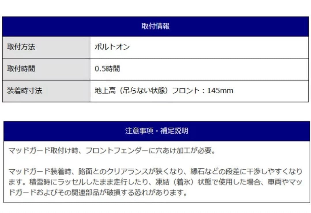 JAOS マッドガード3 フロントとリヤセット ジムニー JB74系