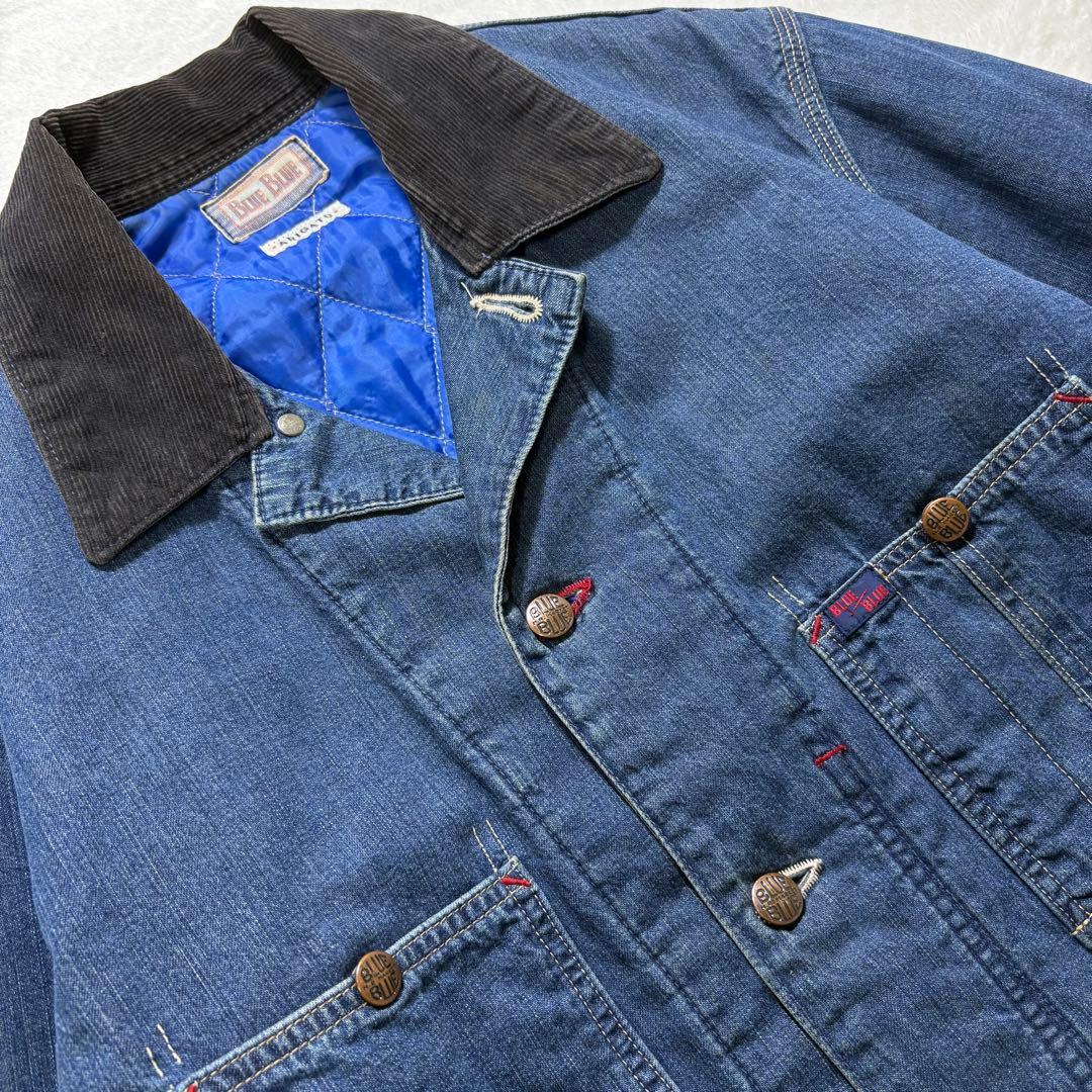 美品◎BLUE BLUE デニム カバーオール ハリウッドランチマーケット