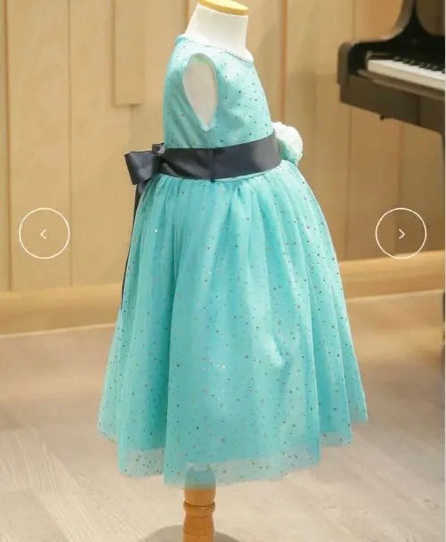 ドレスコ エメラルドブルージュエリードレス 120