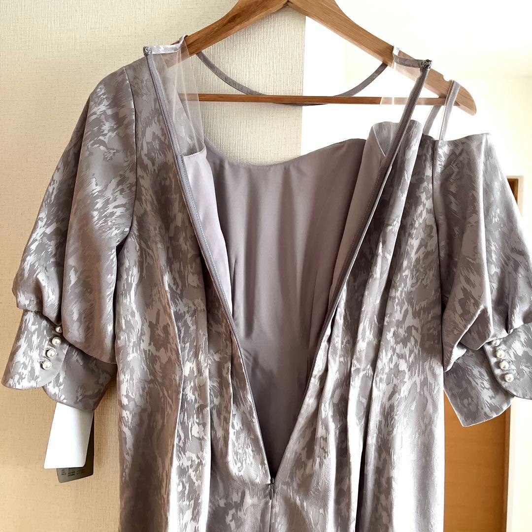 【美品】Meandering waist tuck flare dress M