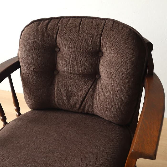 アンティーク 飛騨産業 キツツキ 穂高 一人掛け椅子 ナラ材