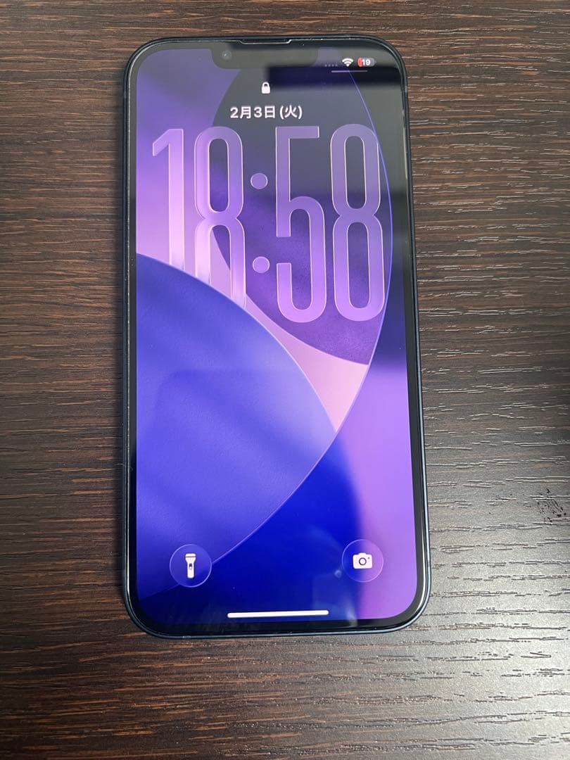 美品 iPhone13 128GB 87% ミッドナイト