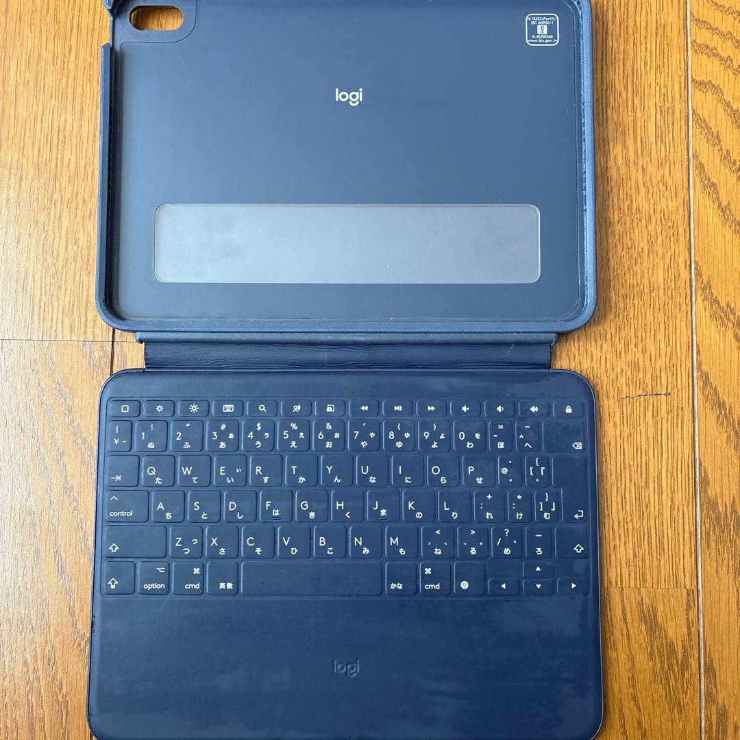 logi iPad用キーボードケース ネイビー第10世代