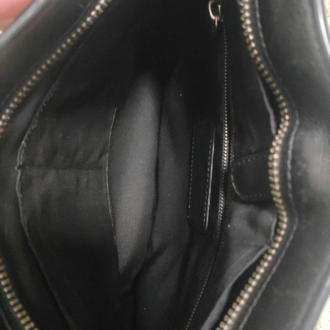 COACH コーチ レザーショルダーバッグ 黒 F71745 メンズ 斜め掛け