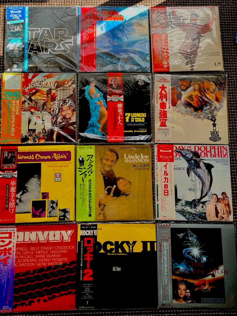 全て帯付映画サントラ12枚　SF,アクション等