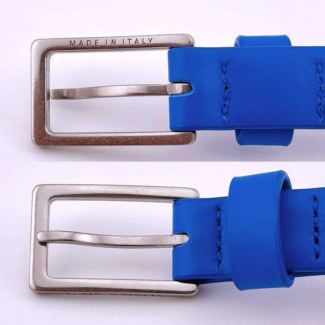 ★ボッテガヴェネタ★ ベルト レザー 100cm 40in ブルー系 青系