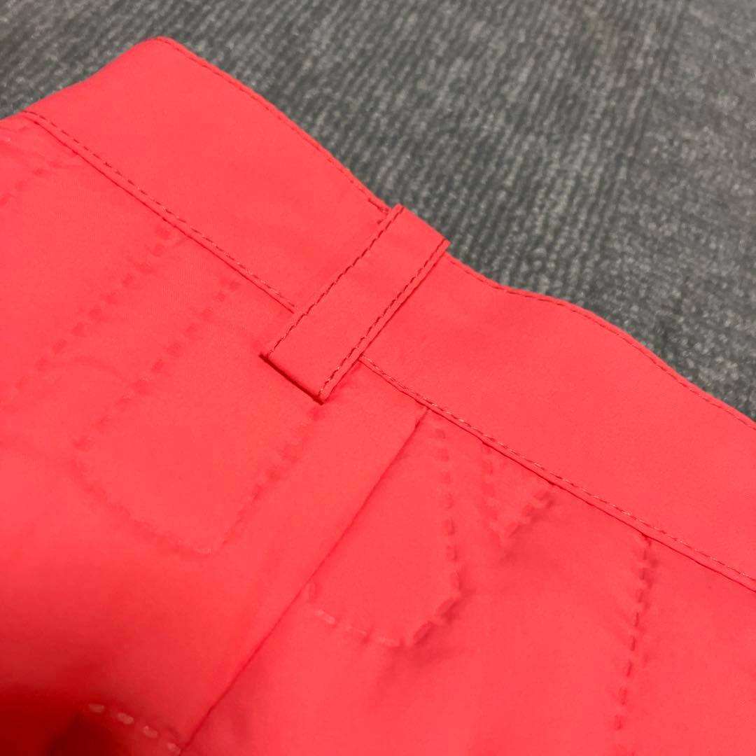 新品未使用　31900円の品　archivio ロゴ刺繍スカート コーラルピンク