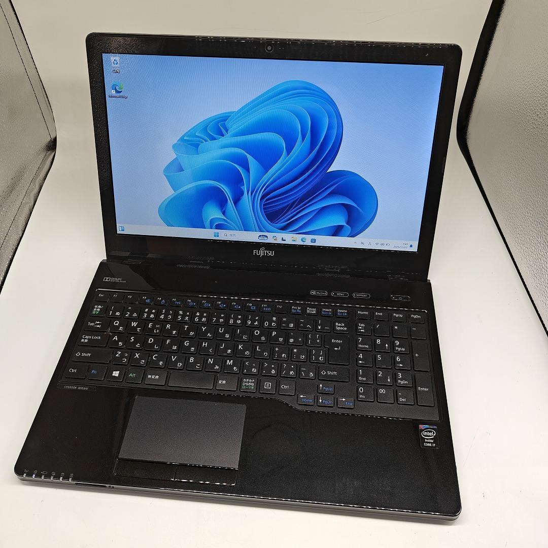 【富士通】AH53 爆速i7 SSD256GB 16GB オフィス付きノートPC