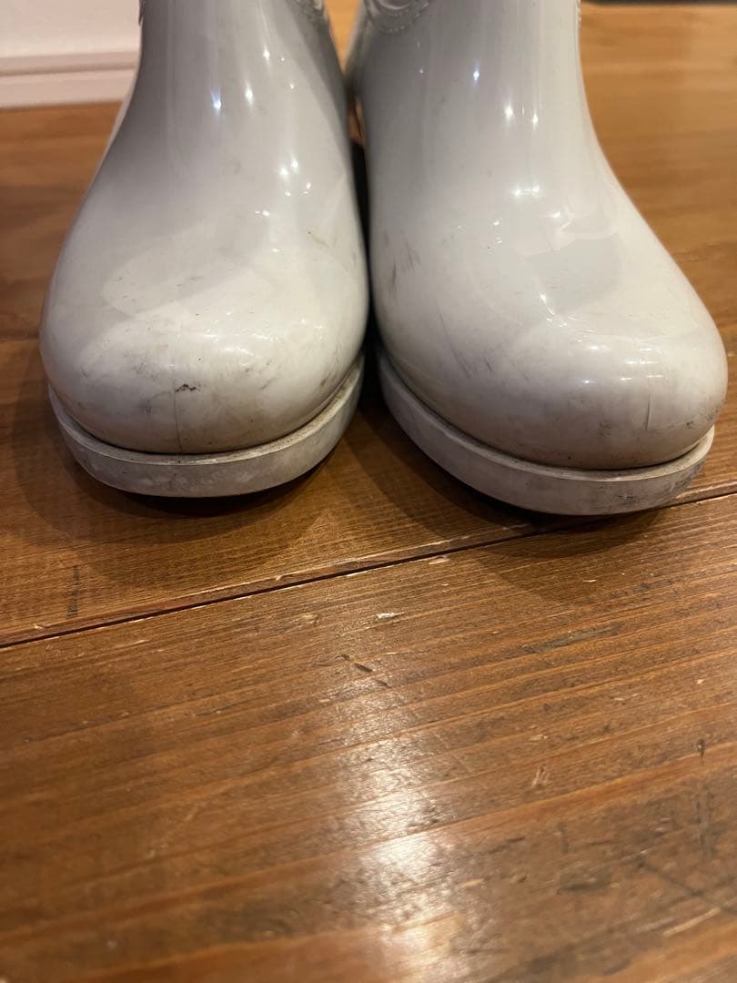 PRADA プラダ　白　ホワイト レインブーツ　37 長靴