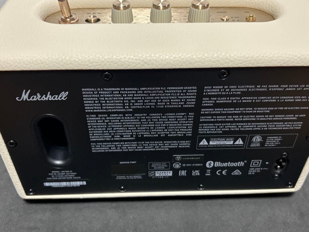 MarshallワイヤレススピーカーActon III クリーム