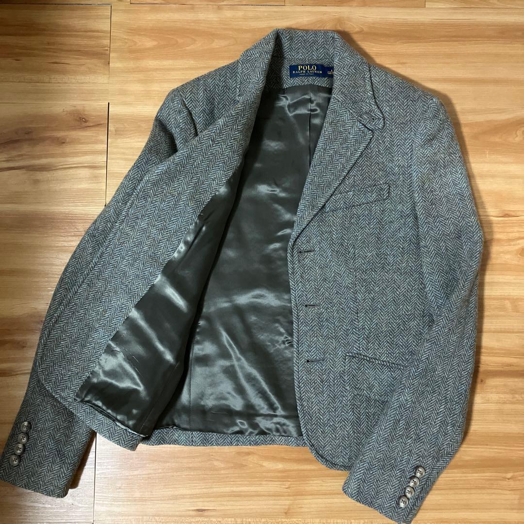 ポロラルフローレン ツイードジャケット ヘリンボーン 160サイズ