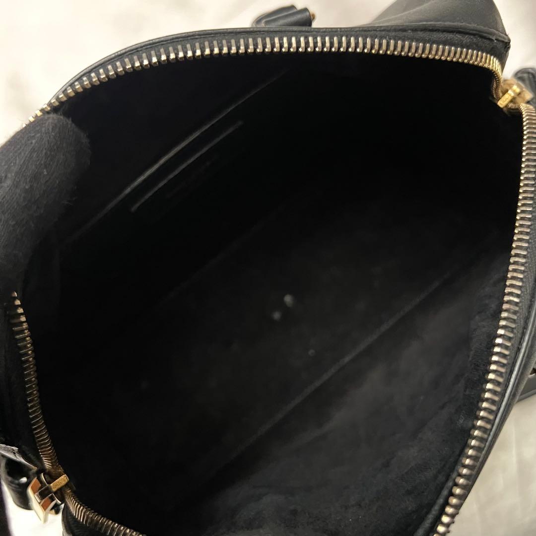 ◇美品◇サンローラン　ベイビーダッフル　ブラックレザー×ゴールド金具　2way