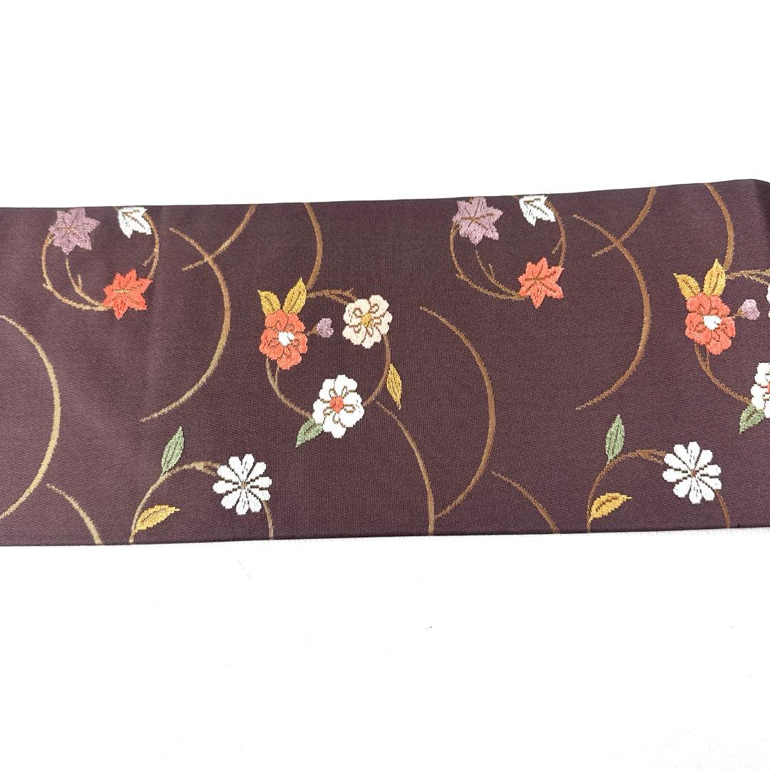 帯4818 ●高級 正絹 名古屋仕立て 名古屋帯