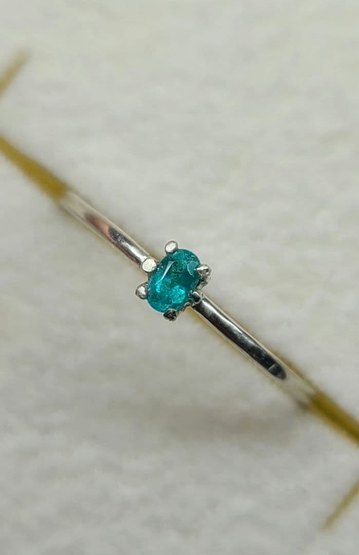 ユイ銅結晶入り★ブラジルバターリャパライバトルマリン★リングオーダー