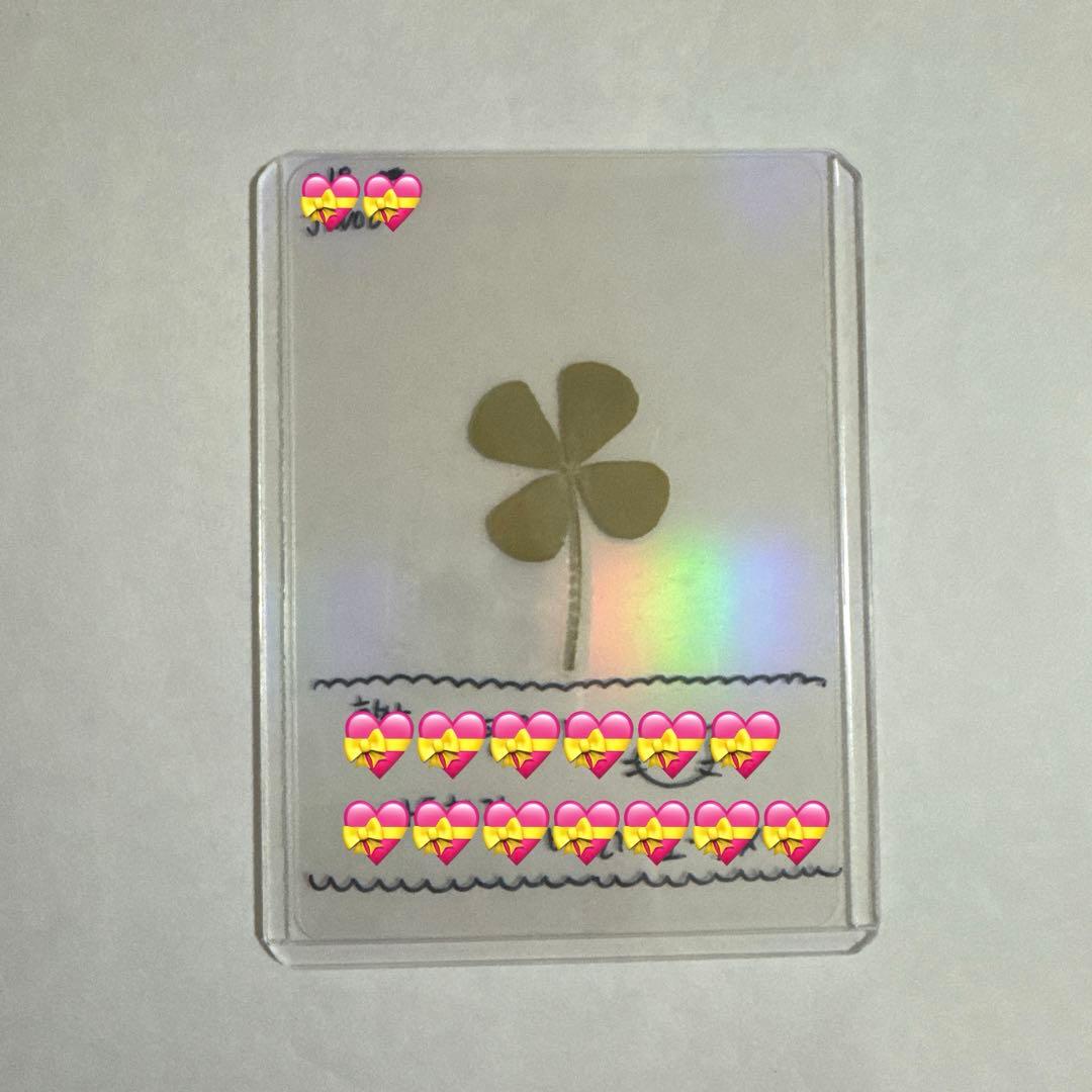 hearts2hearts ジウ サノク 直筆メッセージ 四葉のクローバー