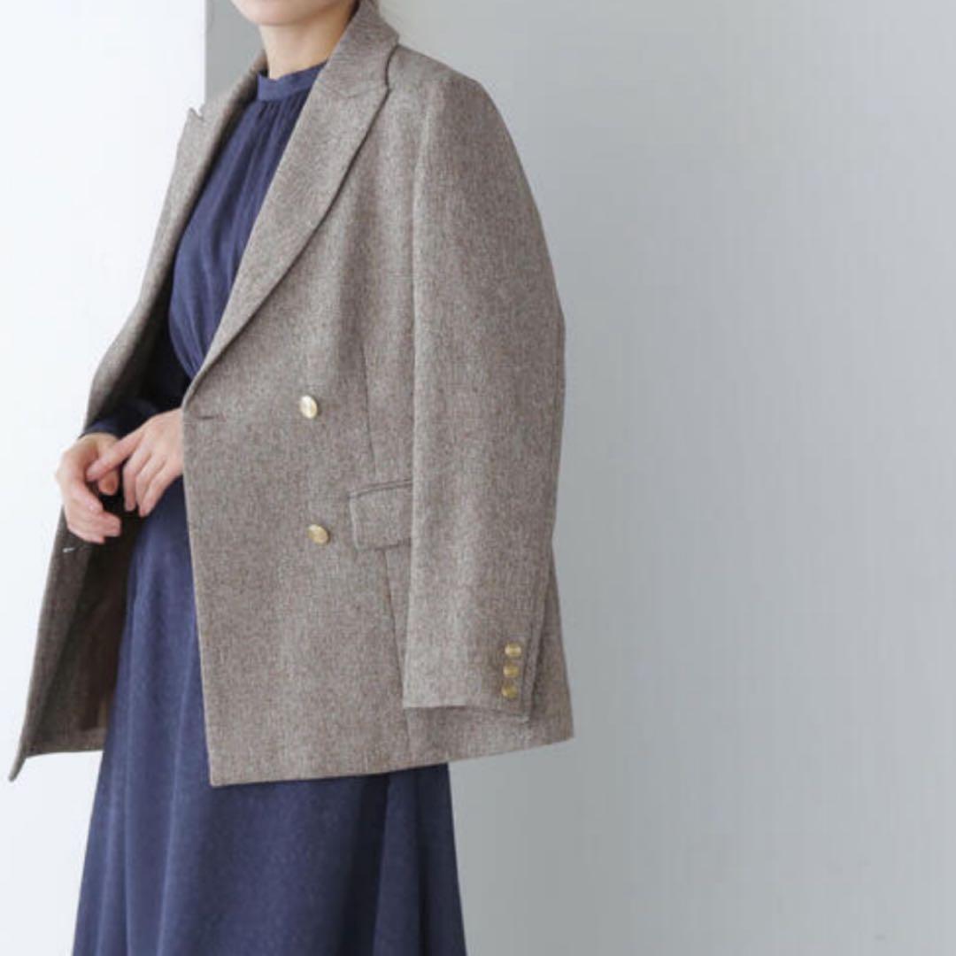 【♡k♡】ナチュラルビューティーベーシック　ダブルブレストジャケット