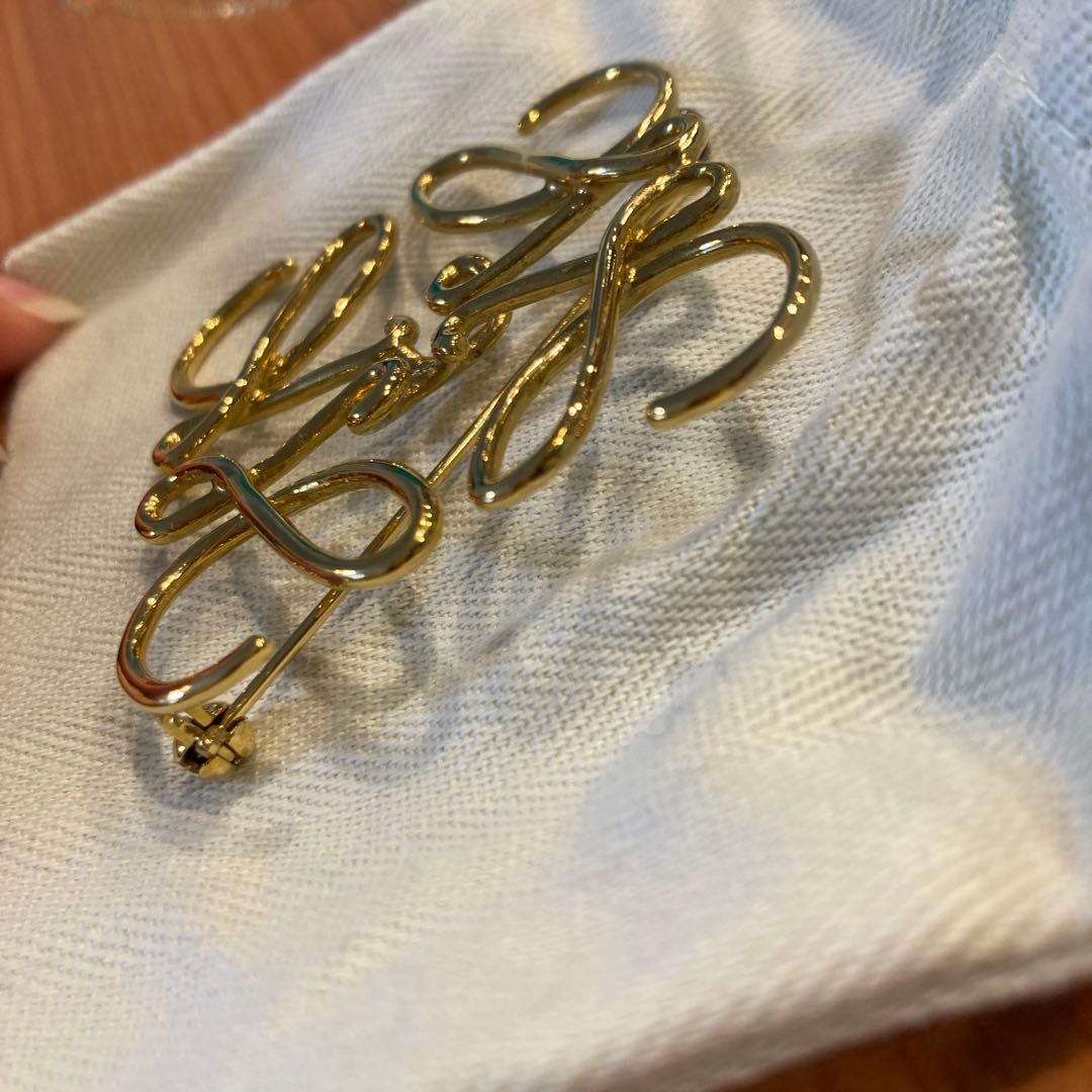 LOEWE ロエベ アナグラムブローチ ブローチ ゴールド